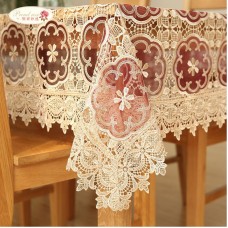 Orgulloso Rosa coreano paño de tabla mantel de encaje de tela cubierta de tabla transparente decoración de la boda bordar manteles ali-54989344